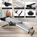 Adjustable Mandoline Slicer for Kitchen - Stainless Steel Vegetable Slicer Julienne Cutter with Ultra Sharp Blades 5-in-1 Vegetable Shredder for Onion, Potato Chip, French Fry