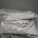 Windscreen4less 10' x 10' Heavy Duty 10 Mil Waterproof White Poly Tarp