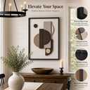 Hoemzon Wall Art for Living Room, Farmhouse Neutral Abstract Decor 16x24In