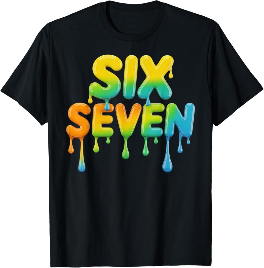 6 7 Six Seven Meme T-Shirt, Large