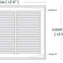 HVAC Premium 12 x 12 Duct opening Steel Return Air Filter Grille, for 1-inch Filter, Removable door, Flat stamped HVAC Vent Cover Grille, Outer Dimensions 14.5 x 14.5