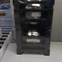 COMESOON Elevated Dog Bowls, 4 Height Adjustable Raised Bowl Stand with 2 Thick 50oz Stainless Steel Food Bowls Non-Slip Feeder Adjusts to 3.7'', 9.2'', 10.75'', 12.36'' Black, (DB-W01) (8" for Medium Dogs)