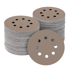 POTUINOM 50PCS 5 inch Silicon Carbide Sanding Discs 2500 Grit, Wet Dry Orbital 5 Sander Hook and Loop Sandpaper Disc Ultra Fine Grit, Best for Metal,Automotive Precision Polishing