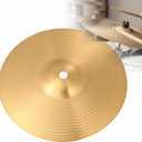 Veemoon 8" Crash Cymbal, Brass Drum Set Crash Cymbal Ride Drum Hi Hat s Instrument Percussion Accessories Gold Kit for Beginner Players Percussion