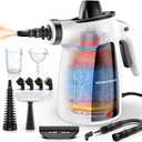 Pressurized Handheld Multi-Surface Natural Steam Cleaner with 12pcs Accessory & Safety Lock, Portable Steamer for Cleaning Home, Kitchen, Bathroom, Car, Upholstery, Grout, Window