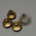 DGYB Suction Cup Hooks for Shower Set of 4 Removable Stainless Steel Towel Hook for Bathroom Glass Window Door Wall and Suction Wreath Hook for Hanging Robe, Loofah, Coat - Gold