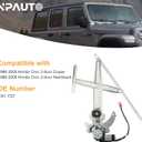 Front Driver Side Power Window Regulator with Motor Assembly Replacement for 1996 1997 1998 1999 2000 Honda Civic Coupe Hatchback 2-Door, Left, 741-737