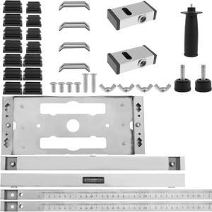 Cutting Machine Edge Guide Positioner Stainless Steel Cutting Machine Positioning Cutting Board Multifunctional Woodworking Cutting Machine Base Positioning Board Tool for Positioning US(trumpet)