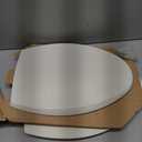 Mayfair Cassel Slow Close Toilet Seat, Easy Clean, Non Slip Premium Wood Seat, Easy Install, Made in USA, Elongated, Biscuit