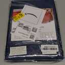 Rectangle Fancy Metallic Sparkling Snowflake Christmas Fabric Table Cloth red Hunter Gold Navy White Silver No-Iron Soil Resistant Woven Holiday Table Cover(Navy Silver/52x70Inch)