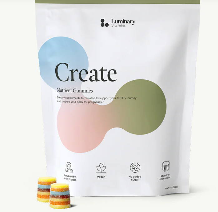 Create Nutrient Gummies, Dietary Supplement Designed To Support Fertility And Prepare The Body For Pregnancy.  56, 11oz 