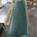 latifolia Solid Wood Bench, Entryway Shoe Bench with Cushion, 2 Tier Shoe Storage Organizer for Hallway, Living Room(Green,39.70''L)