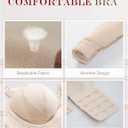 Plus Size Wireless Bras for Women No Underwire Push Up Bra Unlined Plunge V Large Breast Minimizer Bras (Black)