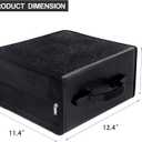 Siveit CD/DVD Binder, CD DVD Case Holder Binder 400 Capacity CD/DVD Wallet Storage Booklet Album Box (White binder, PU Black)