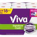 Viva Signature Cloth Paper Towels, Double Rolls, 6 Count Equals 18 Single Rolls, Soft and Durable