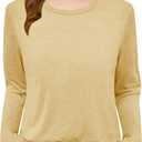 Girls Crew Neck Long Sleeve Shirts Trendy Cute Youth Tops Kids Fall Back to School Clothes