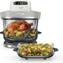 Ninja Crispi Pro 6-in-1 Glass Air Fryer | 450F, Nontoxic, 6qt & 2.5qt Containers & Lids | Microwave, Freezer, Dishwasher Safe | Max Crisp, Air Fry, Bake, Roast, Recrisp, Dehydrate | Bone | AS101LG
