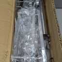 Corner Shower Caddy Tension Pole - Chrome Tension Rod Shower Caddy Adjustable Shampoo Holder for Bathroom/Bathtub/RV, Stainless Steel, Floor to Ceiling 25-114.2 inch