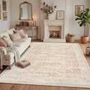8x10 Area Rugs for Living Room Washable Large Pink Rugs Cute