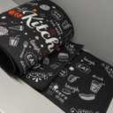 Kitchen Rugs Sets of 3 Non-Slip Washable Rugs with Rubber Backing, Cushioned Comfort Floor Mats for Kitchen, Entryway, Laundry Room, Hallway - Black, 17"x30"+17"x47"+17"x59"