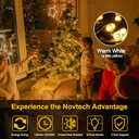 Christmas LED String Lights 82FT 1000 LEDs Christmas Tree Decoration Lights - Outdoor Waterproof Christmas Twinkle Fairy Lights for Garden Patio Xmas Wedding Party Holiday - Warm White