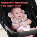 KAKIBLIN Baby Neck Pillow, Upgraded Baby Support Pillow,Baby Neck Support Pillow for Carseat, Newborn Neck Support for Car Seat,Pushchair,Travel (Flower)