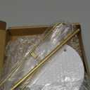 Dahey Headband Holder Organizer Metal 2-Tier Hair Hoop Display Stand Headband Organizer Storage Hair Ropes Accessories Bracelets Bangles Bedroom College Dorm Decor for Girls Women, Gold