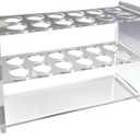 Plastic Test Tube Rack,12 Slots Acrylic Test Tube Holder for 25ml Tubes Lab Tube Racks Plant Propagation Station Holder Pen Holder,21mm/0.83inch Diameter (25ml)