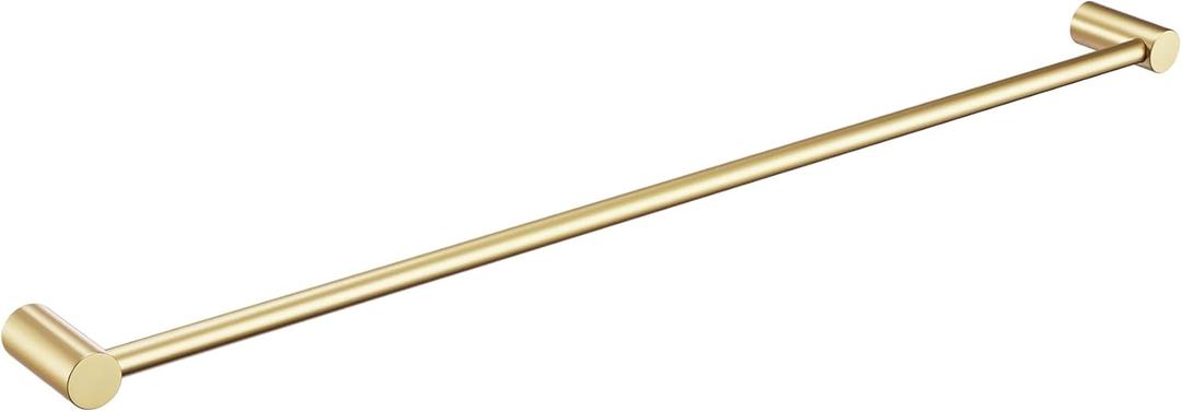 KOKOSIRI Towel Holder Gold for Bathroom Hanger 36-Inch Towel Bar Wall Mounted Bathroom Hardware Lavatory Accessories Stainless Steel, B4007BG-L36