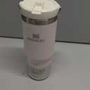 STANLEY IceFlow Flip Straw Tumbler with Handle 30 oz | Twist On Lid and Flip Up Straw | Leak Resistant Water Bottle | Insulated Stainless Steel |BPA-Free | Rose Quartz