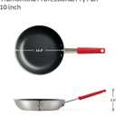 Tramontina Professional 10-Inch Non Stick Frying Pan, Heavy-Gauge Aluminum Skillet with Reinforced Nonstick Coating, Red Handle, Dishwasher and Oven Safe