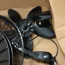 Lasko Oscillating Cyclone Pedestal Fan, Adjustable Height, Timer, Remote Control, 3 Speeds, for Bedroom, Living Room, Home Office, 18", Black, 1843