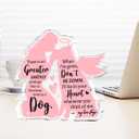 2 x Dog Pet Memorial Ornament Remembrance Gifts Loss of Dog Sympathy Gift Pink Angel Shape Decor Ornament for Dogs Puppy Keepsake Remembrance Decor for Pet Lover