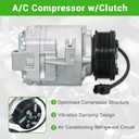Munirater AC Compressor w/Clutch Replacement for 2006-2011 Civic 1.8L 38810RNAA02 38810RNAA01 CO4918AC