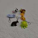 Oppaxf 6 PCS Animal Flashlight Keychain - Pediatric Nurse Flashlight with Giraffe, Cow, Hippo, Octopus, Puppy, Whale- Badge Reel