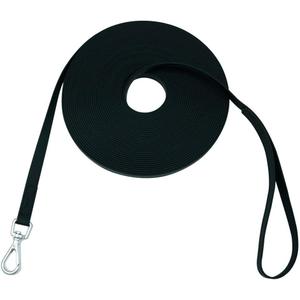 Waterproof Dog Training Leash  Heavy Duty Recall Long Lead for Large Medium Small Dogs (15FT, Black)