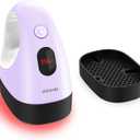 Mini Heat Press Machine, Mini Heat Transfer Iron, 3 Settings Levels & Visible Temp, Portable Press Easy for Crafts, T-Shirt, Hats, Shoes, Bags, Cap and Small Vinyl Projects(Purple)