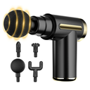 cotsoco Mini Handheld Massage Gun, Deep Tissue with 6 Speeds, Cordless Muscle Massager with 4 Heads,Type-C Charging, Travel Size, Best Gifts