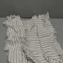 ZWJD Throw Pillow Covers 20x20 Set of 2 Striped Pillow Covers with Fringe Chic Cotton Decorative Pillows Square Cushion Covers for Sofa Couch Bed Living Room Farmhouse Decor, Khaki