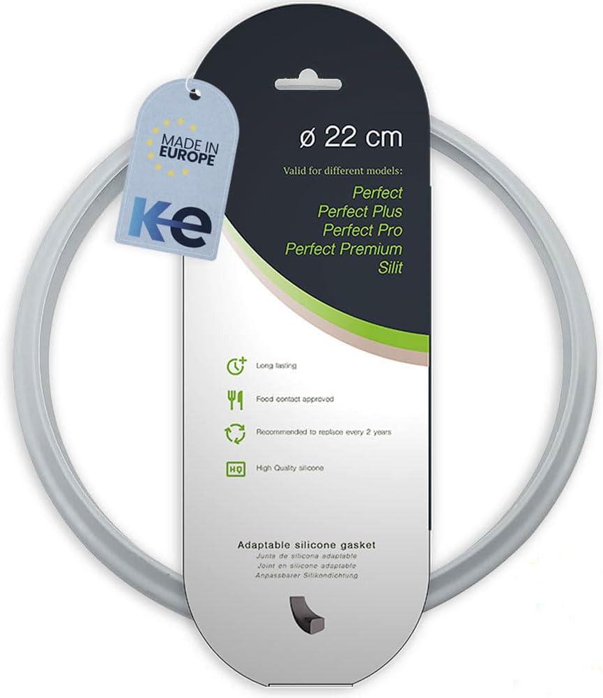 Pot Gasket Compatible with WMF Pressure Cooker Plus | Adaptable Replacement Silicone Sealing Ring, Silicone, 22 cm / 8.66in inner Diameter