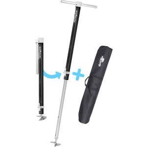 SandShark Anchor - Premium Screw in Boat Anchor, Pontoon Boat Anchor, Stainless Steel Shallow Water Anchor Pole, Sand Anchor w/Case - Essential Pontoon Boat Accessories (Boats to 25ft)