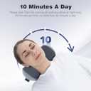urnexttour Neck Cervical Pillow Cervical Traction Device Lumbar Support Memory Foam Roll Pillow Muscle Relief Shoulder Pain Relaxer Dark Grey