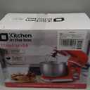 Kitchen in the box Stand Mixer,3.2Qt Small Electric Food Mixer,6 Speeds Portable Lightweight Kitchen Mixer for Daily Use with Egg Whisk,Dough Hook,Flat Beater (Blue)