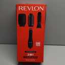 REVLON 3-in-1 Multi-Styler, Blow Dryer Brush, Blowout and Hair Straightener Brush in One to Dry, Curl, Smooth, Shape and Volumize Hair for Gorgeous Salon Blowouts (Red/Black)