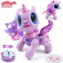 BIRANCO. Unicorn Robot Toys for Girls Age 3-5, Remote Control Electronic Pet, Gesture Sensing, STEM Play, Surprise Interactive Toy for Toddler Gifts and Kids Age 4 5 6+ Years Old (Purple)