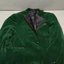 Mens Velvet Blazer Slim Fit Suit Jacket for Men Peaked Lapel One Button Tuxedo Blazer Wedding Prom Dinner Green, L
