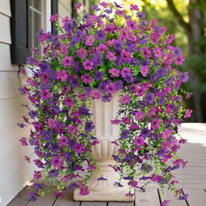 Hrobek Fake Artificial Hanging UV Resistant Flowers for Outdoors Decoration