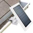 ALERTCAM Gutter Mount for Solar Panel, Adjustable Weatherproof Aluminum Alloy Mount Bracket, Perfect Angle to Get Adequate Sunlight (White)