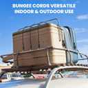 8 Pcs 12 in Bungee Cords with Hooks Adjustable Heavy Duty Black, UV Resistant Shock Strap with Carabiner Style Clips,4 Spare Parts Offered