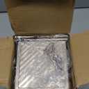 KITESSENSU Pullman Loaf Pan with Lid, 1 lb Dough Capacity Non-Stick Bakeware for Baking Bread, Carbon Steel Corrugated Bread Toast Box Mold with Cover for Baking Bread, Gold